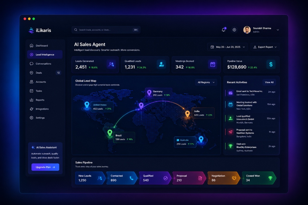Autonomous AI Sales & Lead Intelligence Agent Showcase